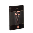 Ladies Lasercut Stockings Black Large