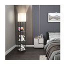 Modern Shelf Floor Lamp With 1 Drawer And 1 Usb Port