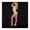 Lapdance Pink Mirage Suspender Bodystocking Cream Pink One Size
