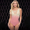 Lapdance Rosy Sunset Bodysuit Cream Rose One Size