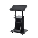 Height Adjustable Mobile Laptop Desk With Wheels
