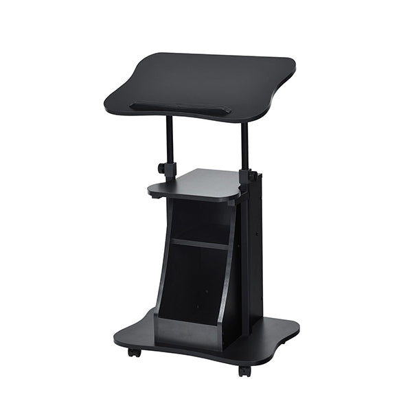 Height Adjustable Mobile Laptop Desk With Wheels