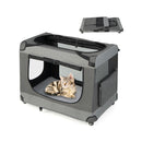 Large Foldable Cat Racing Cage With Shoulder Strap Removable Cushion L
