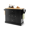 Large Mobile Kitchen Island Cart With Adjustable Shelves