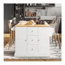 Large Mobile Kitchen Island Cart With Adjustable Shelves
