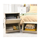 Large Stackable Bins Cubes With Lids Storage Organizers Coffee