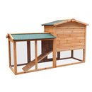 Large Wooden Chicken Coop And Rabbit Hutch With Ramp