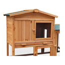 Large Wooden Chicken Coop And Rabbit Hutch With Ramp