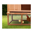 Large Wooden Chicken Coop And Rabbit Hutch With Ramp