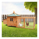 Large Wooden Chicken Coop Rabbit Hutch Nesting Box Fir Wood
