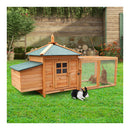 Large Wooden Chicken Coop Rabbit Hutch Nesting Box Fir Wood