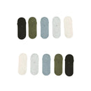 10X Small Daily No Show Socks Multi Colour