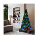 Led Christmas Tree 7Ft Multi Colour Lights 8 Flash Modes