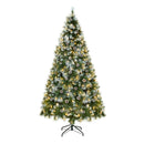 Led Christmas Tree 6Ft Pre Lit Light 8 Flash Modes Pine Cones