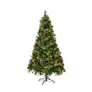 Led Christmas Tree 6Ft With Lights Ornaments Green