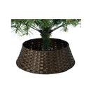 Led Christmas Tree 7Ft With Rattan Tree Skirt Warm Light Green