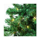Led Christmas Tree 7Ft With Rattan Tree Skirt Warm Light Green