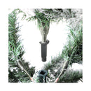 Led Christmas Tree 210Cm 7Ft With Tree Skirt Light Snow Sprayed Green