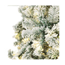 Led Christmas Tree 210Cm 7Ft With Tree Skirt Light Snow Sprayed Green
