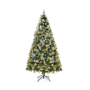 Led Christmas Tree 7Ft Pre Lit Light 8 Flash Modes Pine Cones