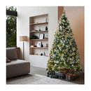 Led Christmas Tree 7Ft Pre Lit Light 8 Flash Modes Pine Cones