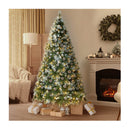 Led Christmas Tree 7Ft Pre Lit Light 8 Flash Modes Pine Cones
