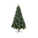 Led Christmas Tree 7Ft With Lights Ornaments Green