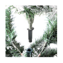 Led Christmas Tree 7Ft With Tree Skirt Light Snow Sprayed Green