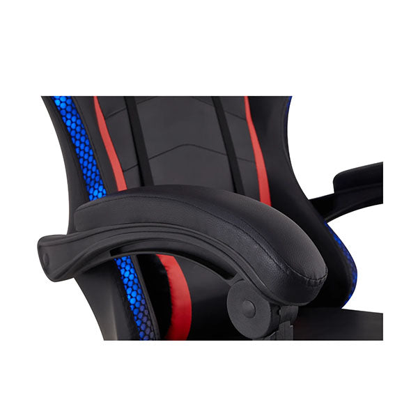 Led Gaming Chair Black Red