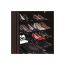 10 Tier Shoe Rack Portable Storage Brown