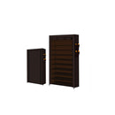 10 Tier Shoe Rack Portable Storage Brown