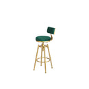 Bar Stools Velvet Kitchen Green