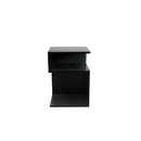 1Pc Bedside Table Drawer Side Black