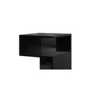 1Pc Bedside Table Drawer Side Black