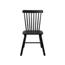 2X Dining Chairs Kitchen Winsor Black