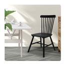 2X Dining Chairs Kitchen Winsor Black