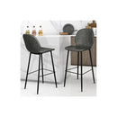 2X Bar Stools Counter Grey