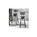 2X Bar Stool Industrial Adjustable
