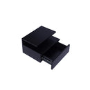 2X Bedside Tables Warm White Led Light Black