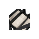 2X Black Wicker Armchair Dining Chair