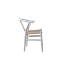 2X Dining Chairs Wooden Hans White