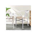 2X Dining Chairs Wooden Hans White