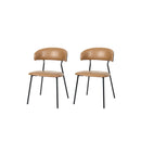 2X Pu Leather Dining Chairs Kitchen Lounge
