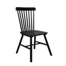 2X Dining Chairs Kitchen Winsor Black