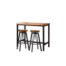 1Pc Bar Table And 2Pcs Bar Stools Industrial