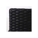 4Pcs Outdoor Furniture Setting Black
