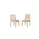 4X Cane Dining Chair Rattan Armless Seat