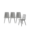 4X Dining Chairs Kitchen Chair Faux Leather