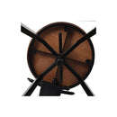 4X Bar Stool Kitchen Wooden Metal