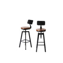 4X Bar Stool Kitchen Wooden Metal